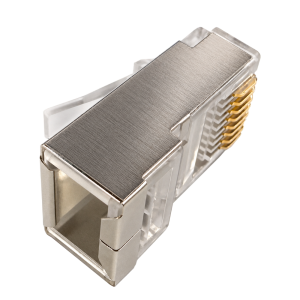 Коннектор RJ45 тип EZ, 8P8C, STP, Cat.6, универсальный, покрытие 50 микрон, 100 шт